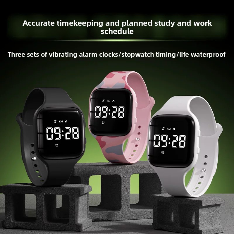 Smartwatch Watches For Kids - Çocuklar için LED Dijital, Sessiz Titreşimli