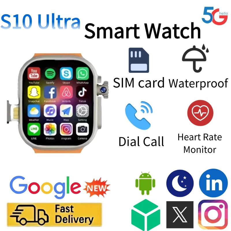 Smartwatch Watches Price - Network Akıllı Saat S10Ultra SIM Kartlı,