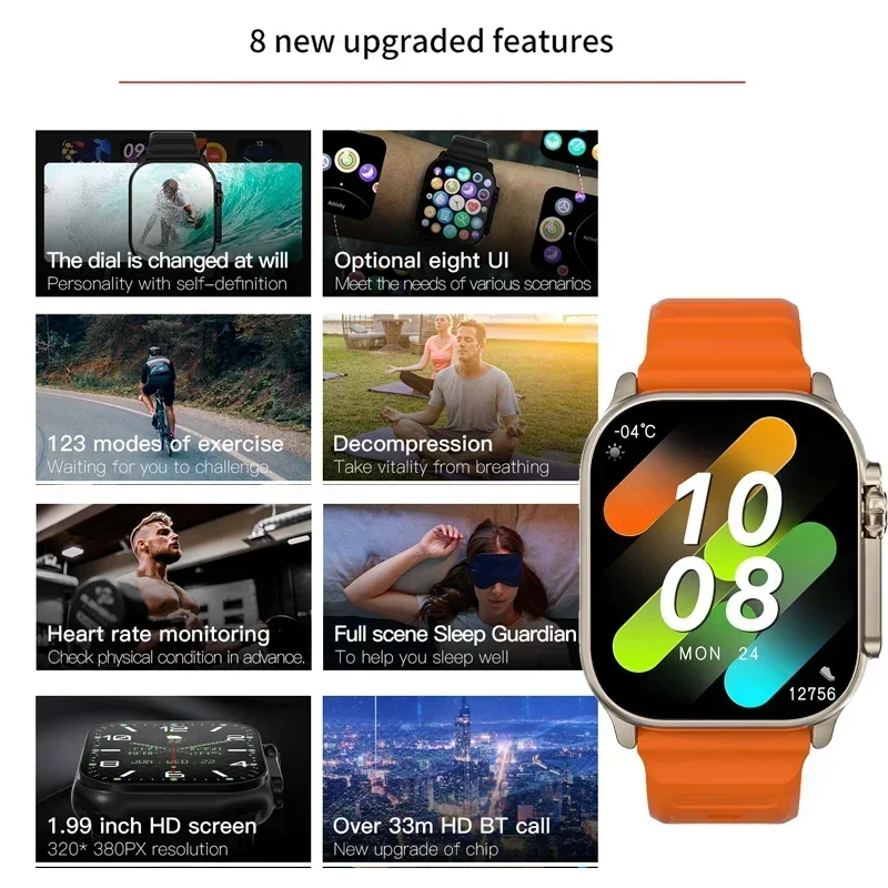 Yeni Seri 9 Watch PK HK8 PRO M - Smartwatch Watches For Women With Gps incelemesi ve fiyatı